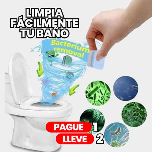 Cleaning-Tablets® - ESPUMA LIMPIADORA PARA BAÑOS 2 X 1